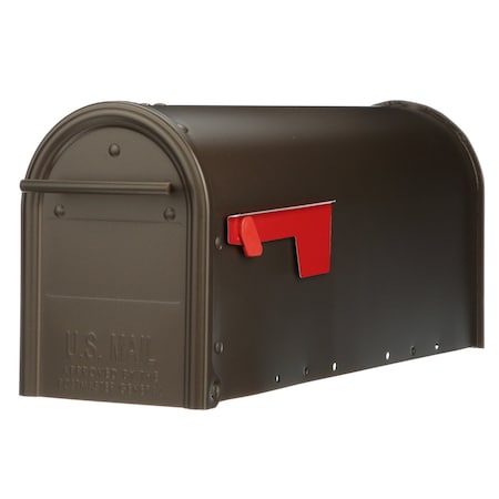 Architectural Mailboxes Franklin post mount mailbox, Bronze w/Brass Finish FM11BZAM