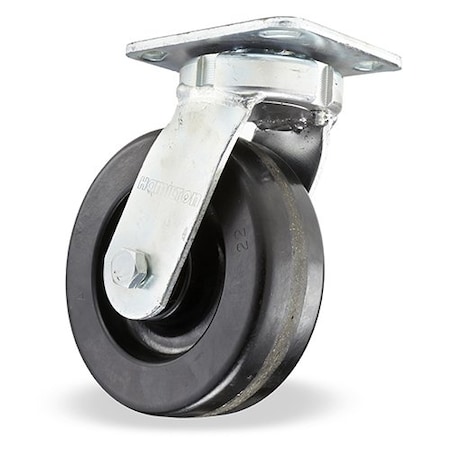 Hamilton Standard Duty Kingpinless Caster, 6" x 2" Plastex Phenolic Wheel, 3/4" Straight Roller Bearing S-52K-6P