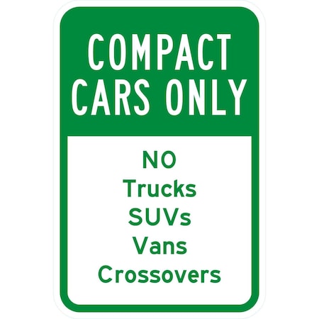 Lyle Compact Cars Only No Trucks, , 12x18, Non-Reflective, White G-4869-NA_12x18