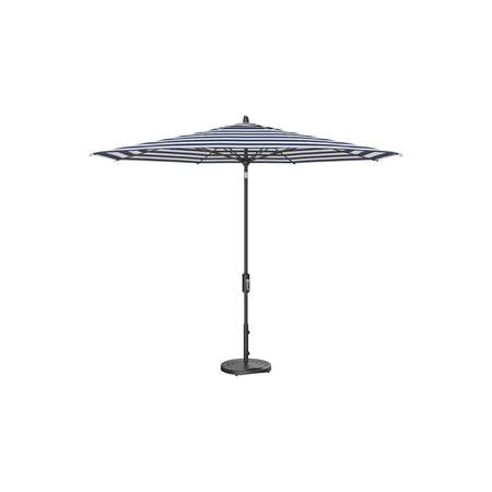 Treasure Garden 11 ft Patio Umbella, aluminum, fiberglass ribs, outdoor, Kinzie Royal Stripe UM841-09 6733 Kinzie Royal Stripe