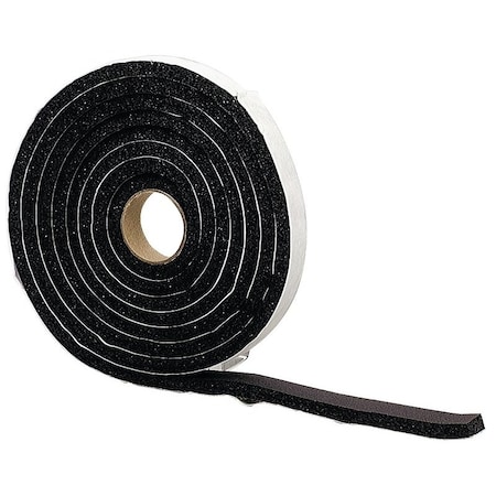 M-D Building Products 0 Premium Weatherstrip Tape, 34 in W, 10 ft L, Rubber, Black 6635