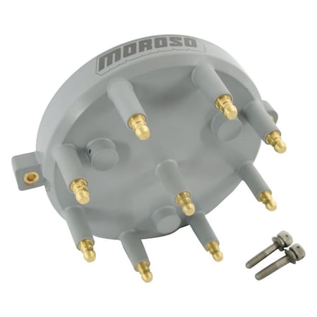 Moroso 97856 Brass Distributor Cap - Gray MOR97856