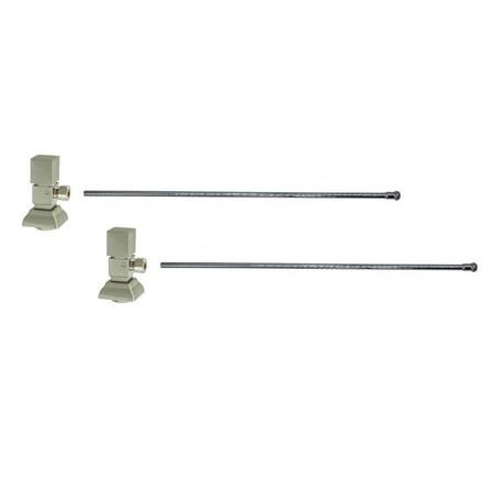 Mountain Plumbing Lavatory Kit, 1/4 Turn Valve (MT5004-NL) - Angle, No Trap in Polished Chrome MT5931-NL/CPB