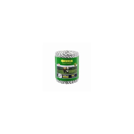 Powerfields Hi-Viz Electric Fence 9-Wire Poly Wire, Black/White, 660-Ft. EW936-660