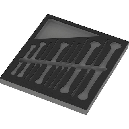 Wera 9835 Foam insert 6007 Joker 11 set 1, without tools, 172 x 30 x 392 mm 5137335001