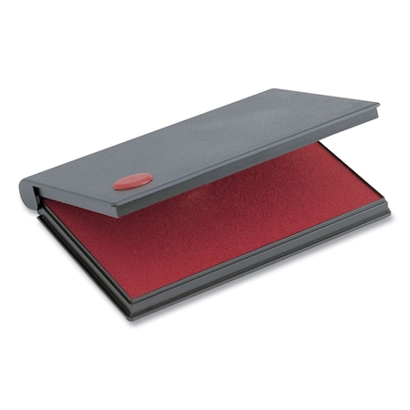 Cosco One-Color Felt Stamp Pad 2000 PLUS, No 2, 6.25in x 3.5in, Red 090411