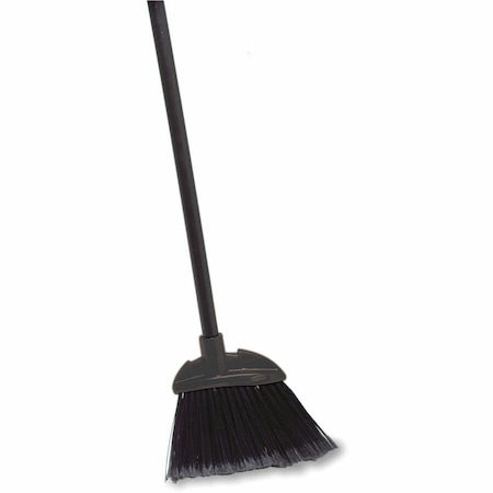 Rubbermaid Commercial Lobby Pro Broom, Poly Bristles, 35", with Metal Handle, Black FG637400BLA