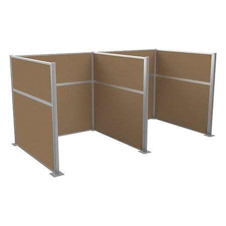 Versare Cubicle Kit, Latte, 72 in H HPKW-66-S-BRN