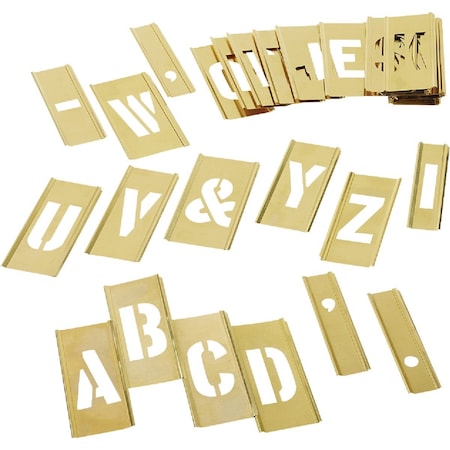 C.H. Hanson 2'' Letter Stencil Set, 32 Piece 10325