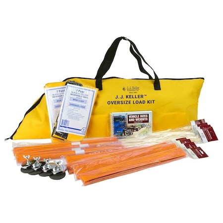 Jj Keller Vehicle Banner, Orange, 18 in H, 18 in W 61493