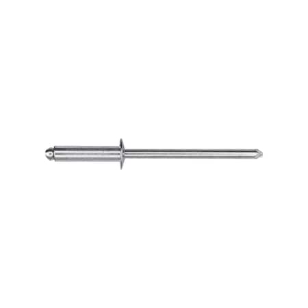 Auveco Pan-L-Rivets Dome 1/4in Diameter 1/8in Grip 5/16in-3/8in, 1000PK 8882
