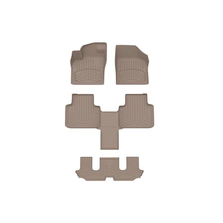 Weathertech Tan, Front and Rear and Rear FloorLiner HP 4515501-451084-2-5IM