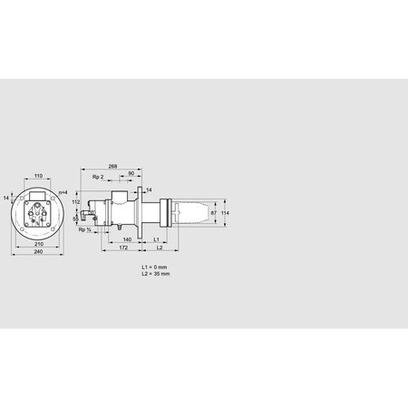 Honeywell Kromschroder BRNR, GAS, BIC 80RB 0/35 6 E KS84032011