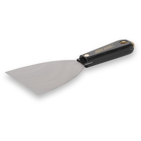 Wal-Board Tools Joint Knife 4", Tempered High-Carbon Blade, Black Handle Hammer-End Knives 022-074