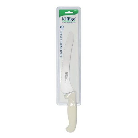 Cac Foodservice CAC Stainless Klinge Stamped Bread Knife Offset 9 in KSBR-91