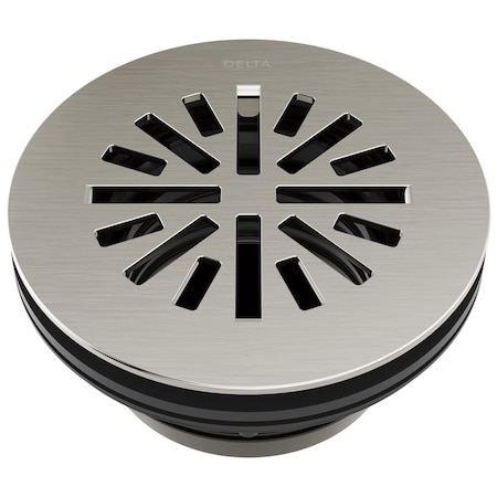 Delta 4 in Prefab Round Shower Drain In Stainless DT051411-SS