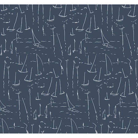 York Wallcoverings Vermillion Coast Ultramarine Wallpaper ZM2841