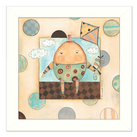 Homeroots Humpty Dumpty White Framed Print Wall Art 404327