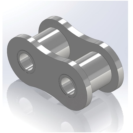 Senqcia Inspire Series SBR 160HRL Heavy Series Single Strand Riv Link, 160H chain, 2 P, 2.87 OAW, .562 Pin S-160HRL