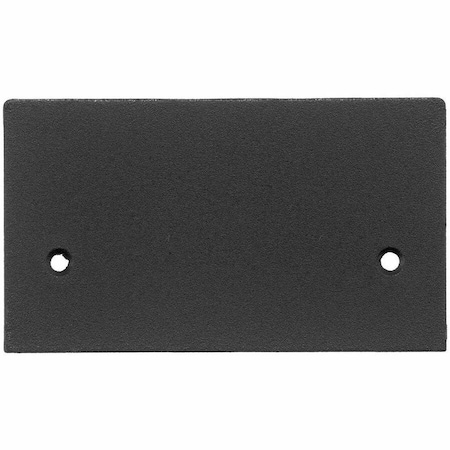 Hubbell Wiring Device-Kellems Blank Face Plate, Aluminum, Black SS2309BBKA