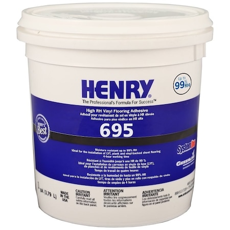 Henry 695 Series Flooring Adhesive, Paste, Mild, 1 gal 32079