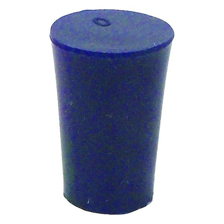 United Scientific Supplies Inc Stopper, 25 mm H, Silicone, Blue, PK12 UNSST0