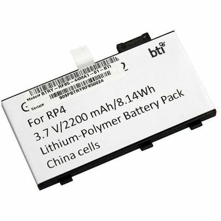 Battery Technology BTI 3.7V 2200MAH 8.14WH LI-ION SCANNER BATTERY FOR ZEBRA BTRY-RF85-44MA1-01-BTI