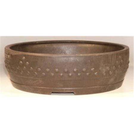 Paisaje 12.5 x 3 in. Round Mica Bonsai Pot PA2804879