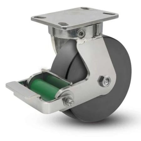 Albion 10in-nylon-Caster-brake 310NX10528SP