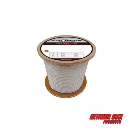 Extreme Max Extreme Max 3006.2201 BoatTector Solid Braid Nylon Rope - 5/16" x 500', White 3006.2201