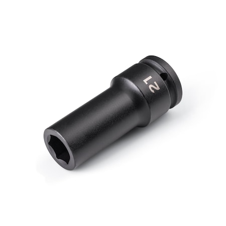 Tekton 3/4 Inch Drive x 21 mm Deep 6-Point Impact Socket SID33121