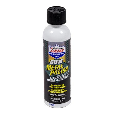 Lucas Oil 4 oz Gun Metal Polish Bottle LUC10878