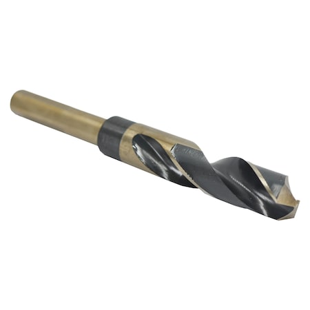 Drill America 3/4" Reduced Shank HSS Drill Bit 1/2" Shank 3-Flat Shank, Overall Length: 6" KFDRSD3/4