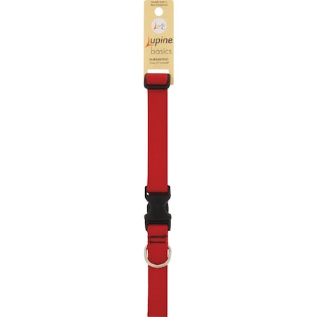 Lupine 1'' Traditional Solid Red 16 to 28'' Adjustable Collar 22553