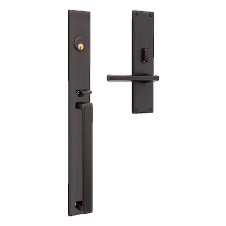 Baldwin Baldwin Minneapolis 20in Left Hand Single Cylinder Entry Mortise Lock Trim with 5162 Lever 6977112LENT
