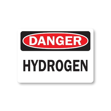 Signmission Safety Sign, 14 in Height, Plastic, Hydrogen DS-Hydrogen