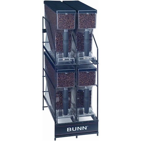 Bunn Multi-Hopper Grinder & Storage System, Hopper Rack, Mhg 4 Position 36760.0001