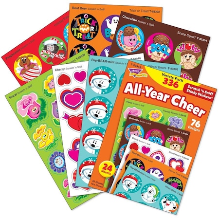 Trend Enterprises All Year Cheer Stinky Stickers® Variety Pack, PK672 T83919