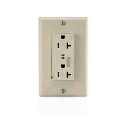 Leviton Surge Protector Receptacle, 20 Amp, 125 Volt, 5-20R NEMA, Ivory T7380-I