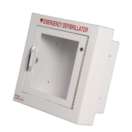 First Voice Small Semi-Recessed Mounted Metal Cabinet with Alarm TS147SR3-1