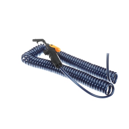 Hydra Rinse Spiral Hose with Spray Valve, 30FT, Portable Wandstation HR-KT-0017