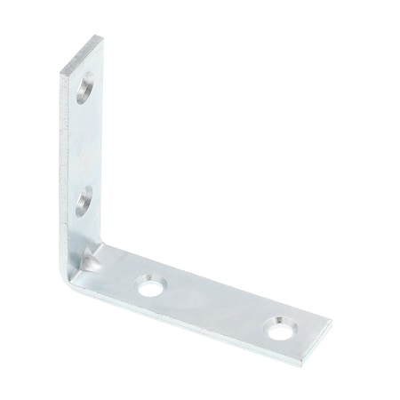 Prime-Line Corner Bracket, 2-1/2 in., Steel Construction, Zinc-Plated, L-Angle, PK4 MP11356-4