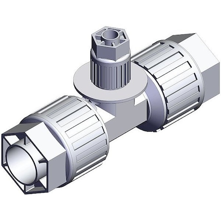 Smc High Purity Fitting, Reducer, PFA, Tee LQ3T6A-R3
