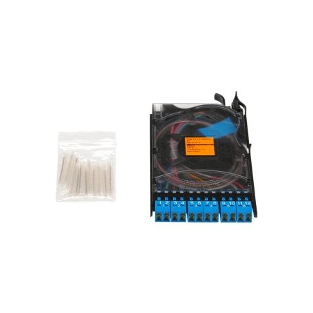 Corning EDGE Splice Cassette, 12 F, LC Duplex, Single-mode UPC, Single-fiber EDGE-CS12-AE-P00RE