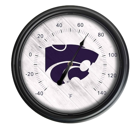 Holland Bar Stool Co Kansas State University Indoor/Outdoor LED Thermometer ODThrm14BK-08KnsasS
