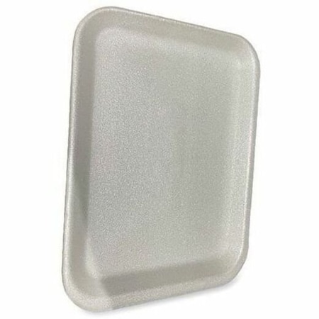 Gen Meat Trays, No 4S, 9.5 x 7.25 x 0.5, White, 500PK 4SWH