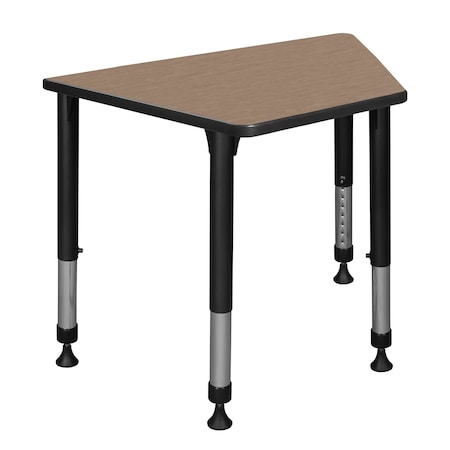 Regency Adjustable Height Kids Learning School Desk, 36 in W X Wood, Metal, Noble Oak TSD362319NO