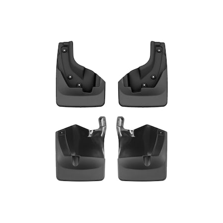 Weathertech Black, No Drill MudFlaps 110167-120101