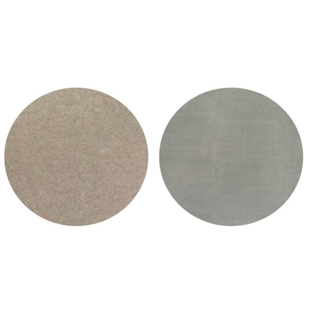 Homeroots 8' Round Gray Non Slip Rug Pad 388131