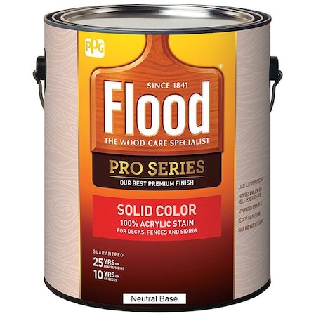 Flood 1 Gal White Pro Series Pastel Base Solid Color Acrylic Stain FLD820